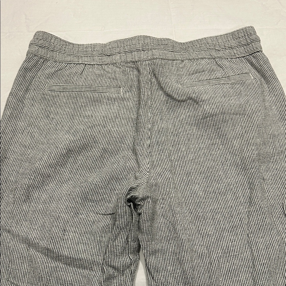 Women’s Gray Striped linen Pants - Picture 5 of 6